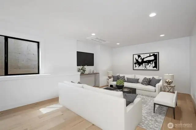 Lower level secondary family room!