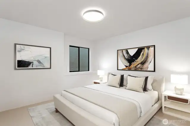 Lower level - one of 2 additional bedrooms in this home!