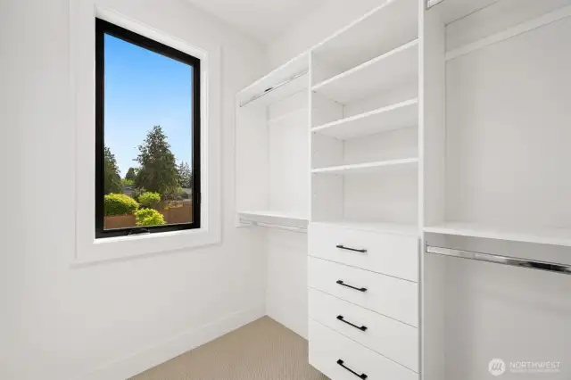 Large lower level closet