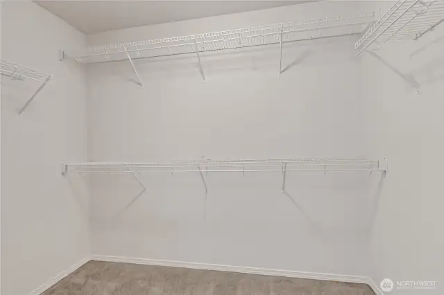 Large Walk In closet for the primary suite