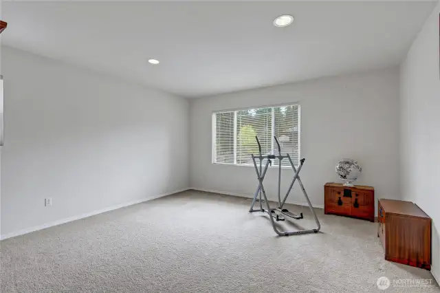 Bonus/media room on the upper floor