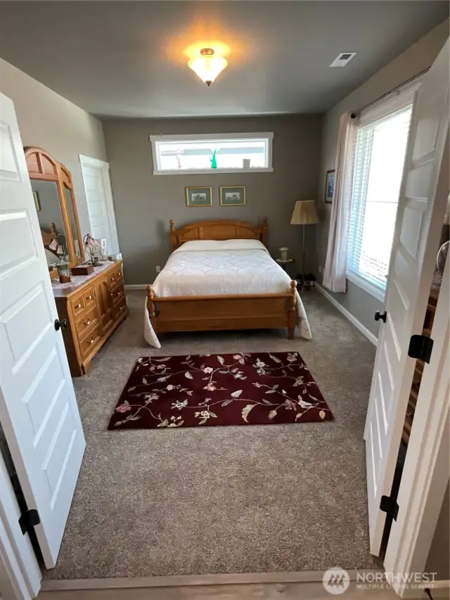 French doors to main floor bedroom