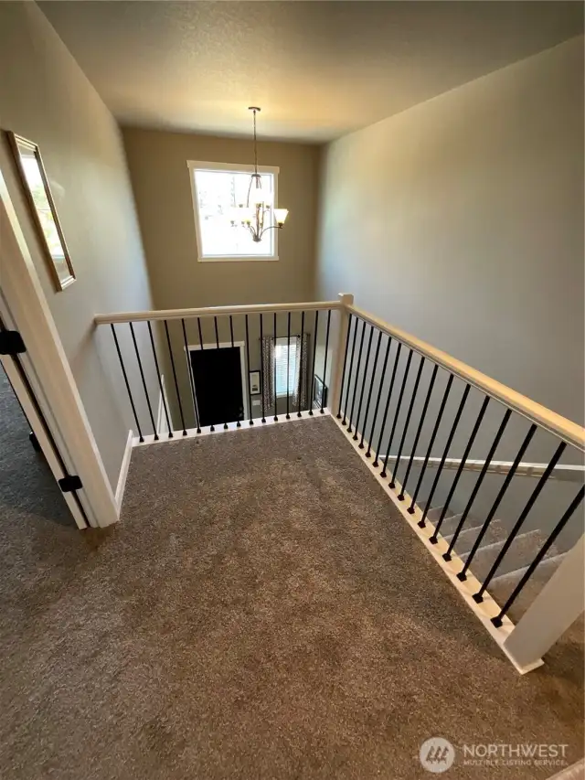 View from open loft in upper level