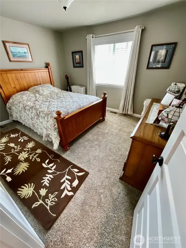 Guest bedroom on upper level.