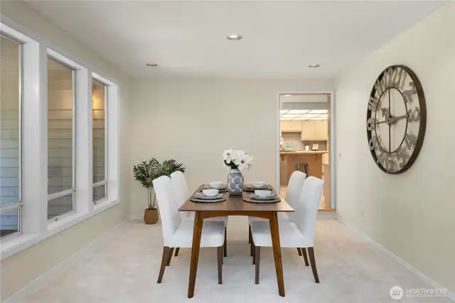 Dinning room for family dinners, game nights, or entertaining.