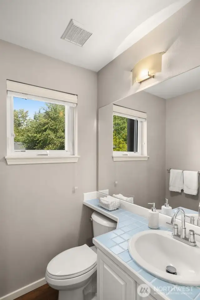 Updated powder room