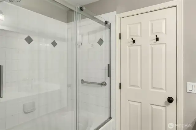 Shower in primary suite
