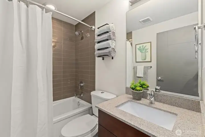 First floor full bathroom