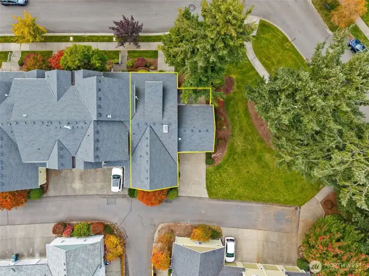 Corner lot.
