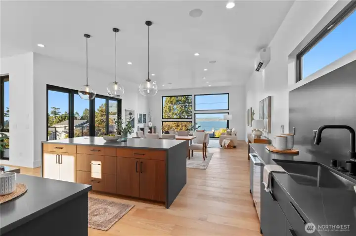 High-end, commercial-grade kitchen appliances