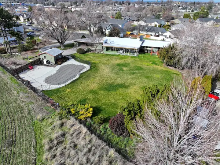 Over an acre at the end of a cul-de-sac