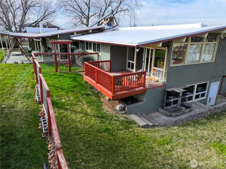 Separate entrance to the Lower level apartment & deck off of the Primary bedroom