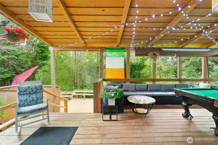 Out back- main deck covered entertainment area
