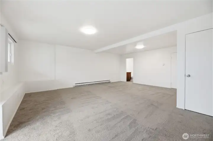 Use as a bedroom or could easy be a recreation room or work from home space.