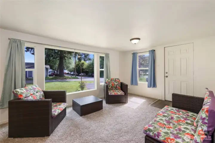 Brand new carpet and paint.