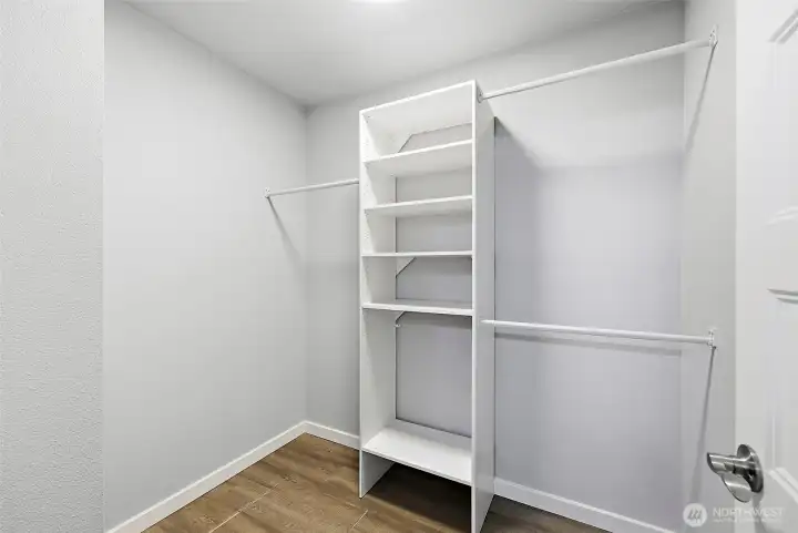 Primary walk-in closet