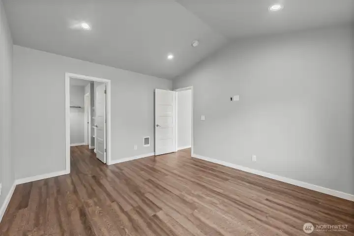 Spacious primary suite