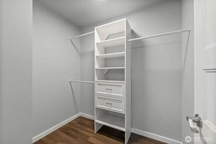 Primary walk-in closet