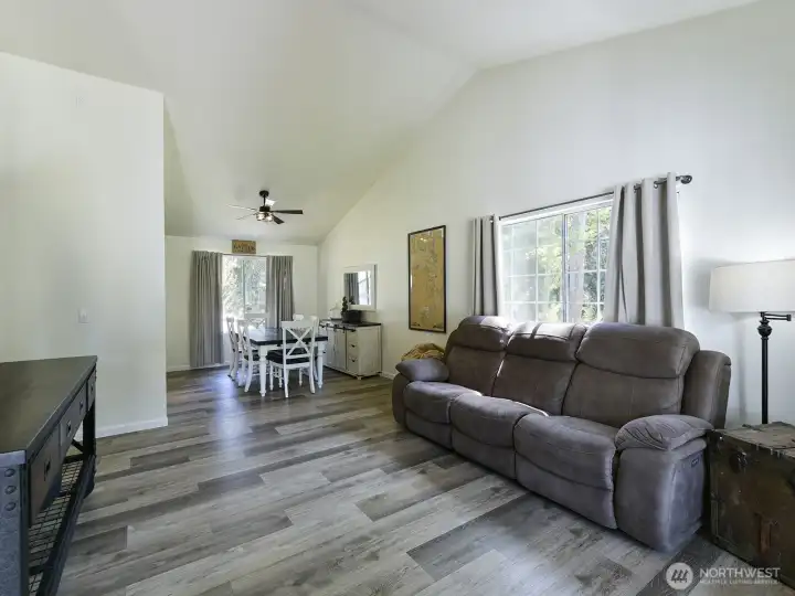 Living room as you come in. Nice newer LVP.