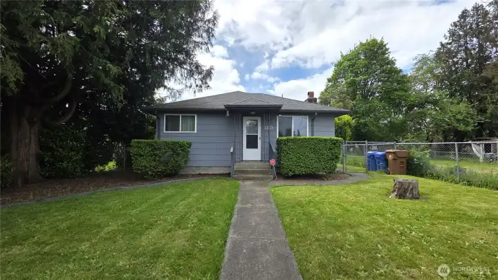 Nice exterior, fully fenced yard, double paned windows, newer roof elevate the potential for this property