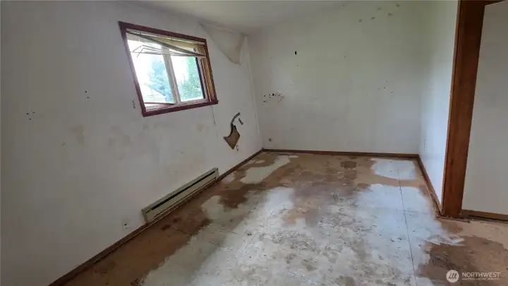 Back bedroom - laundry is adjacent behind the back wall