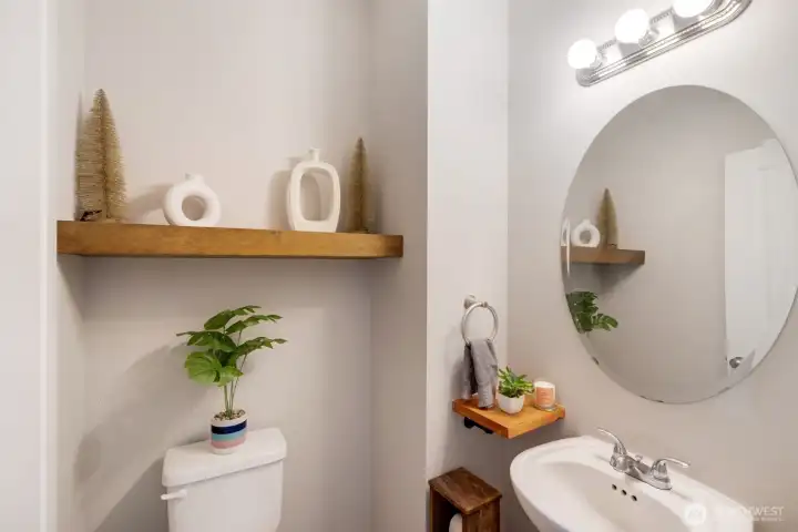 half bath on 1st floor