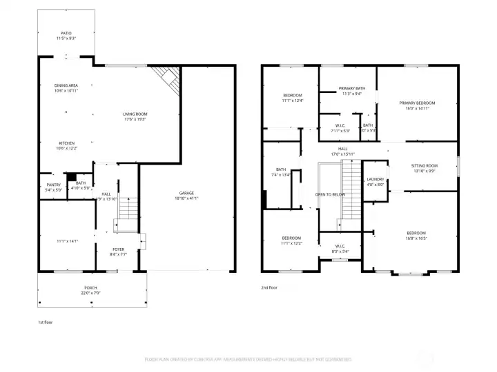 Floorplan of 1st and 2nd floor, reach out for more individual floors!