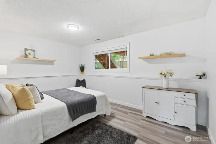 Lower-Level is currently being used as a 4th bedroom/guest room.