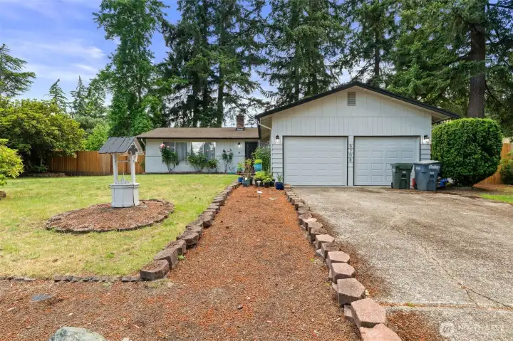 Large front yard