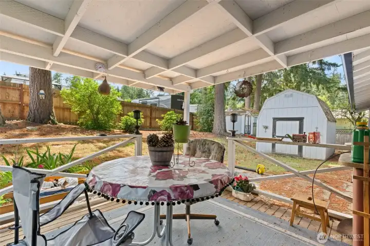 Back covered patio