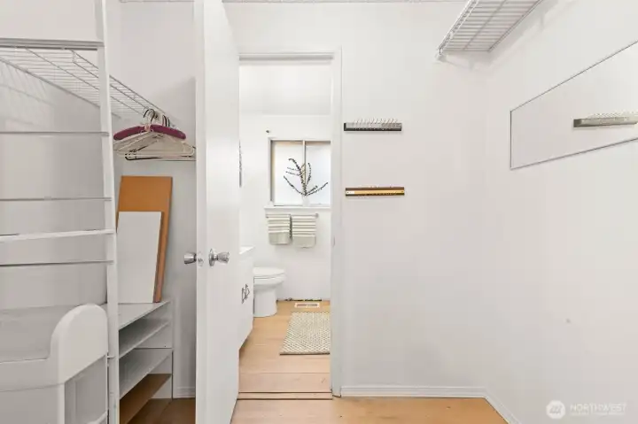 Primary closet