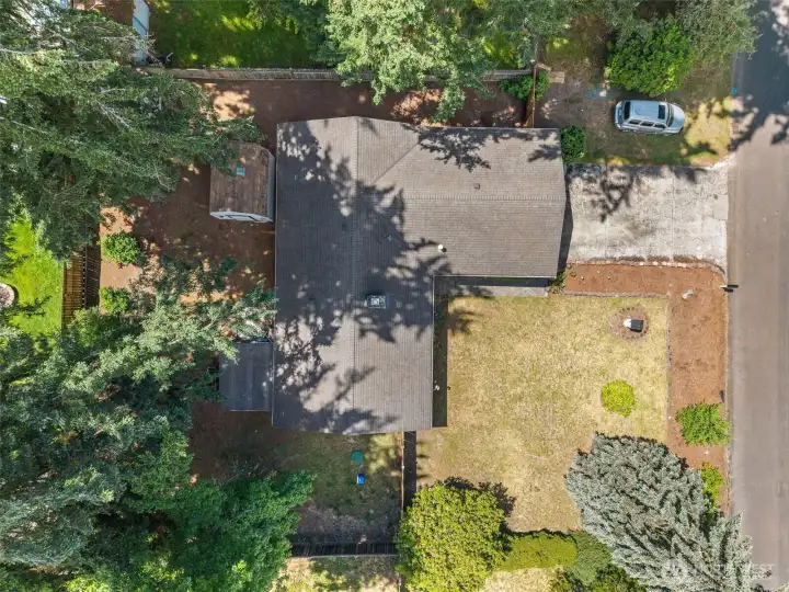 Aerial of lot