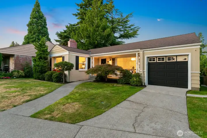 This home has an attached garage and driveway parking.