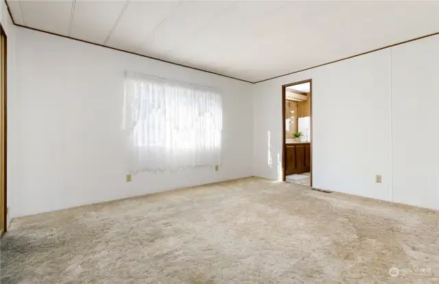 Primary bedroom with private bath