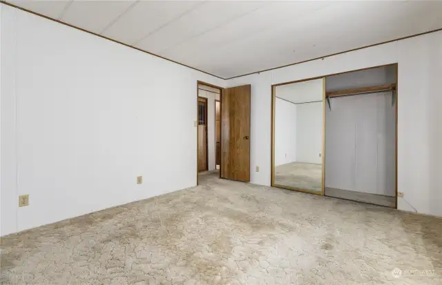 Large wall closet in Primary Bedroom