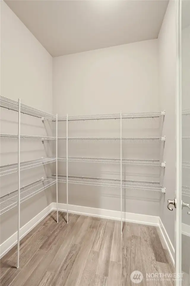 Walk-in pantry.