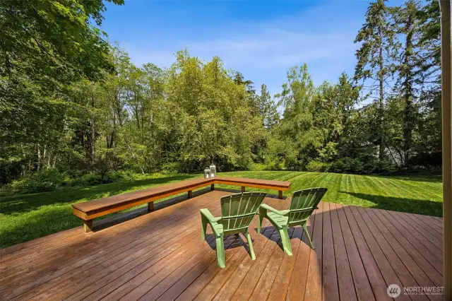 Expansive deck.