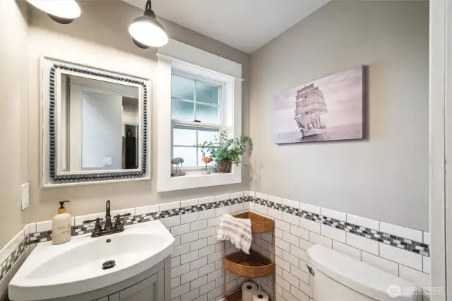 Main level half bath