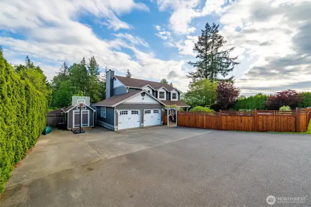 Extra driveway parking | activity shed
