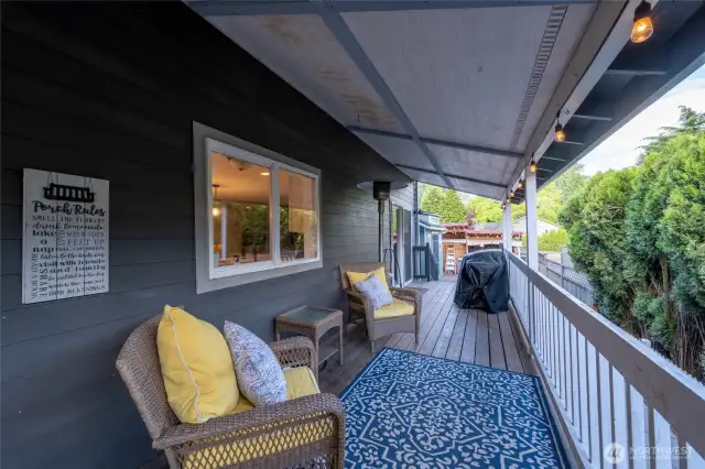 Back covered porch