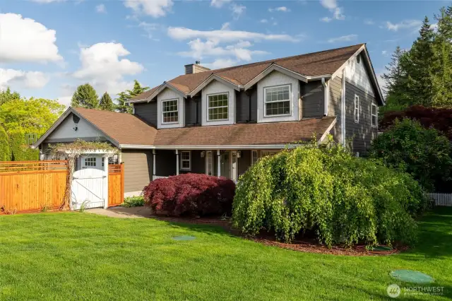 Fully fenced yard