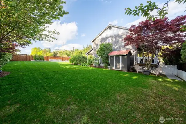 Side Yard with gate for dog run