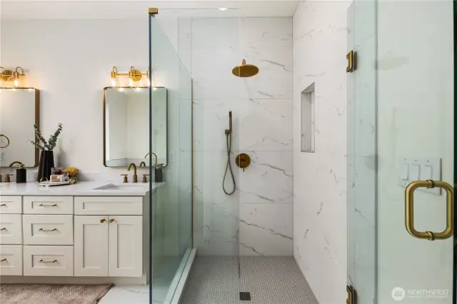 Primary Bathroom w/free standing tub and shower