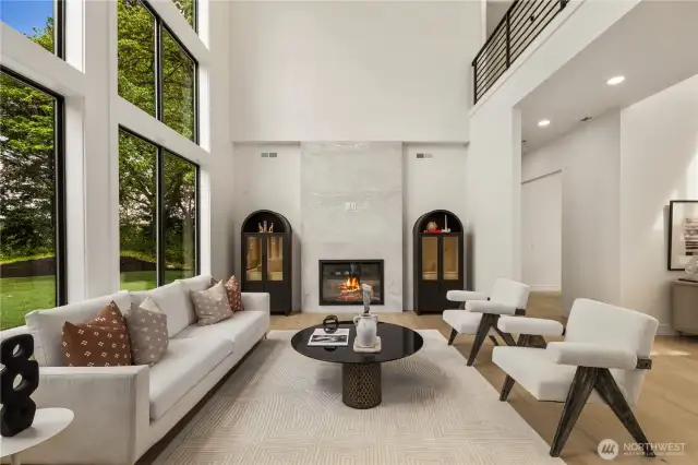 Living room with lots of natural light
