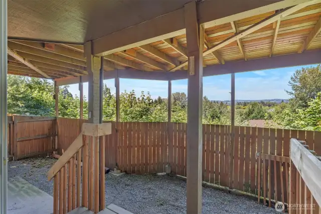 Beneath the deck offers endless options.