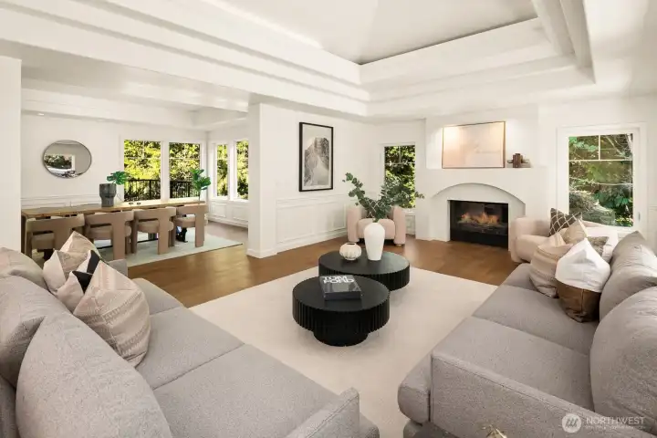 Formal Living room w/gas fireplace