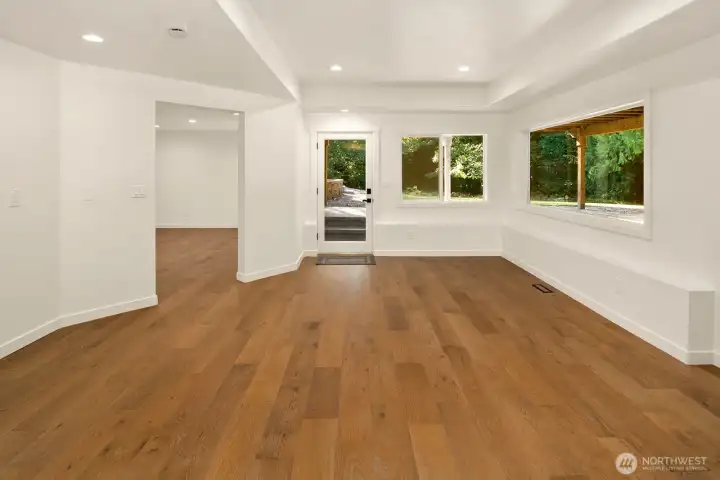 Basement Entry w/attached media room option