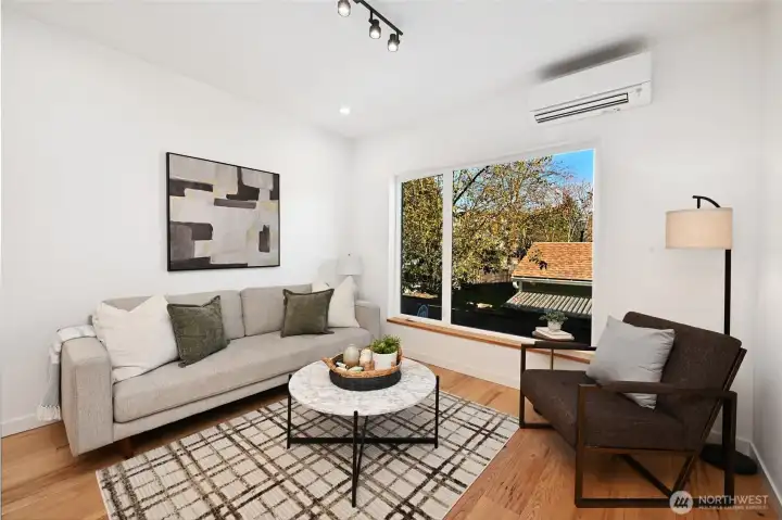 Large windows for extra natural light.