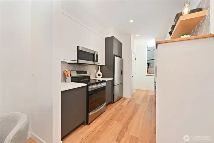 Built-in microwave too.