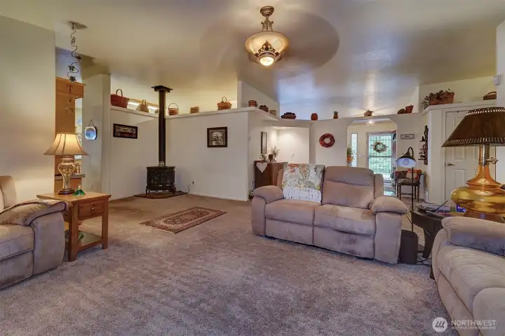 One, of two, living rooms.